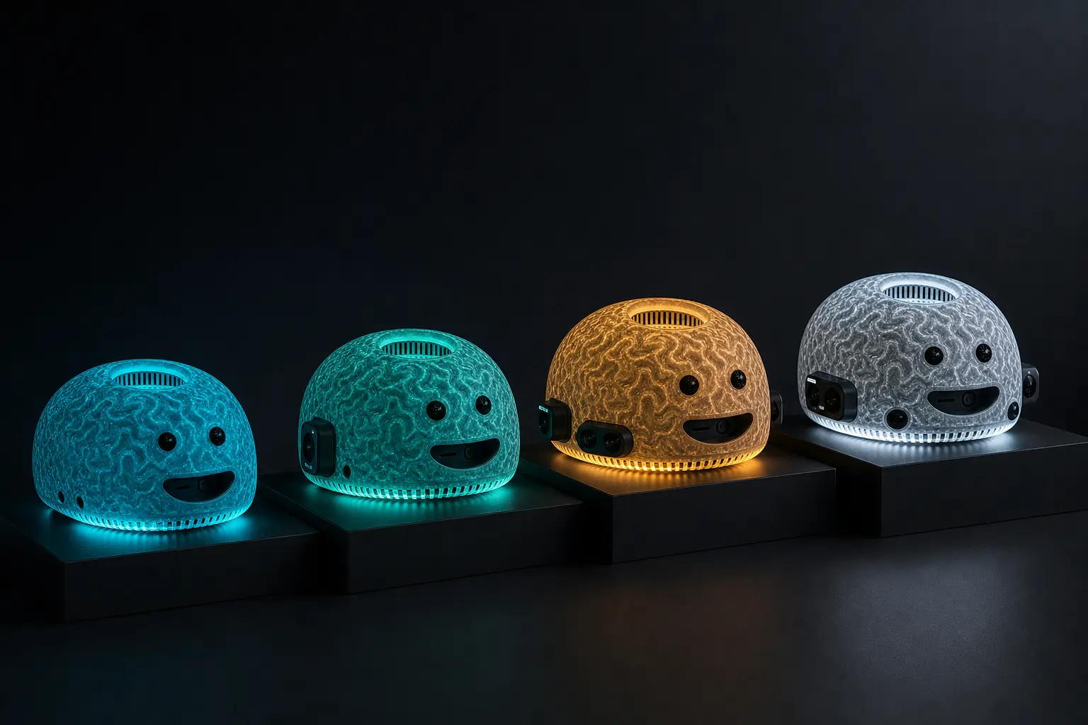 BRAIN PRO MAX OMNI product shells showing the shared form factor